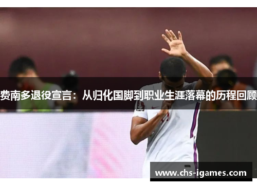 费南多退役宣言：从归化国脚到职业生涯落幕的历程回顾